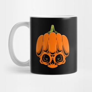 Pumpkin Skull Mug